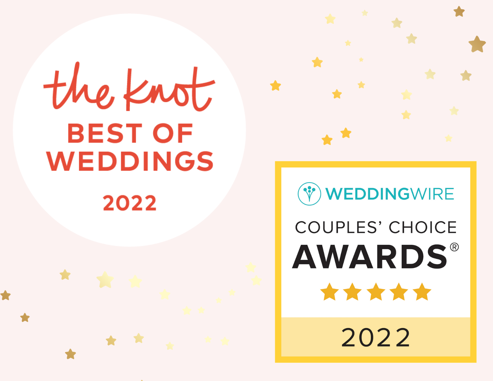 2022 THE KNOT BEST OF WEDDINGS & WEDDING WIRE COUPLES' CHOICE AWARDS
