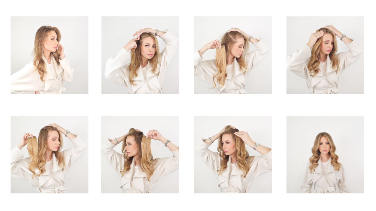 STEP BY STEP GUIDE ON HOW TO APPLY THE CASHMERE HAIR FILL IN EXTENSIONS