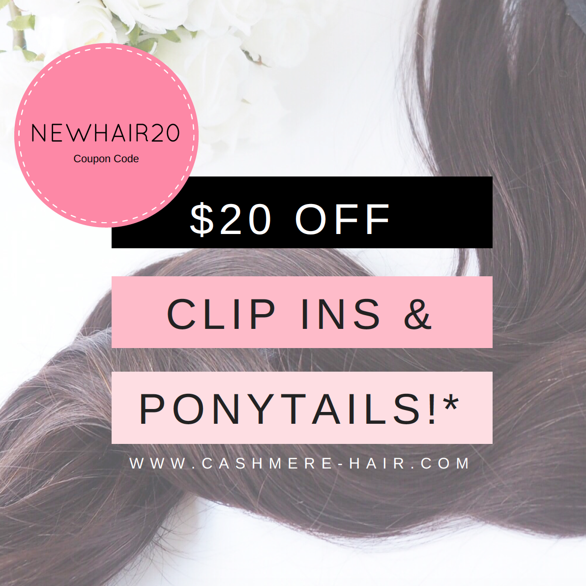 Off Clip In Extensions And Ponytails Cashmere Hair