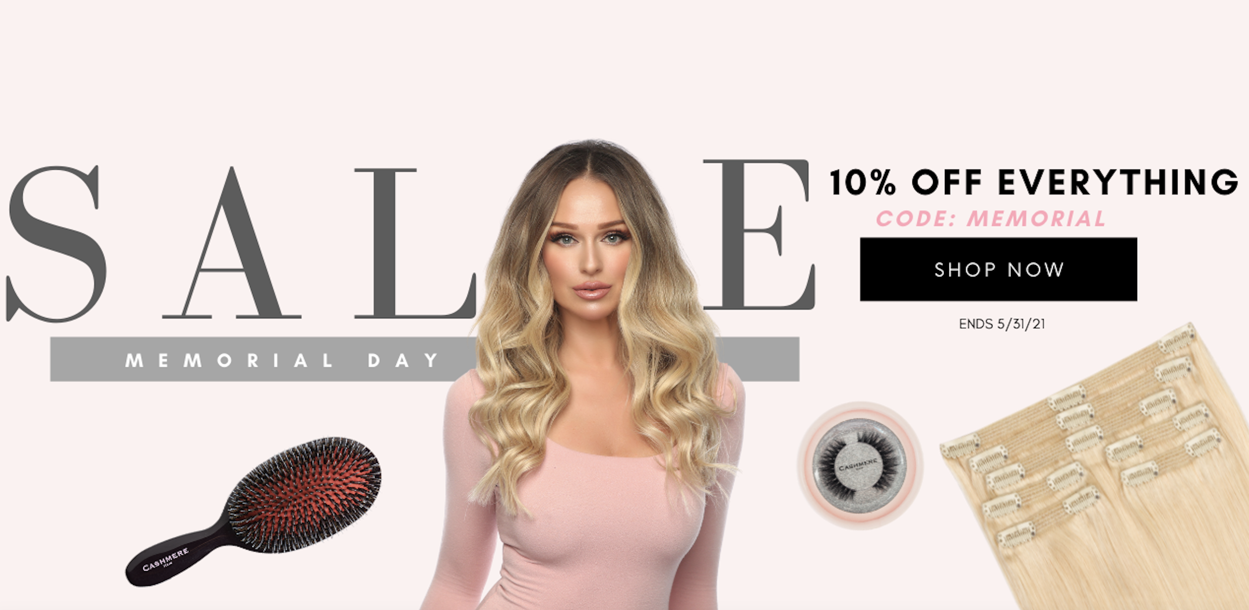Cashmere Hair Extensions Memorial Day Weekend Sale