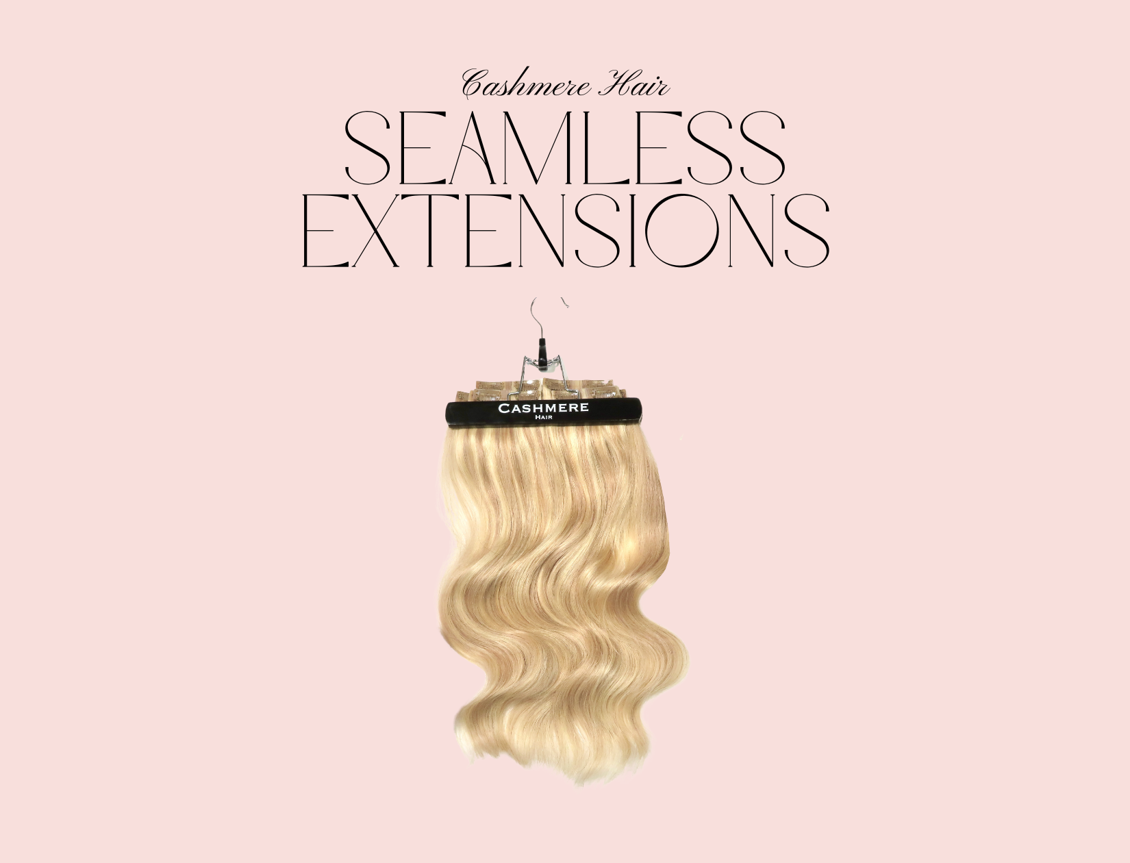 cashmere hair seamless extensions in the shade sunset blonde